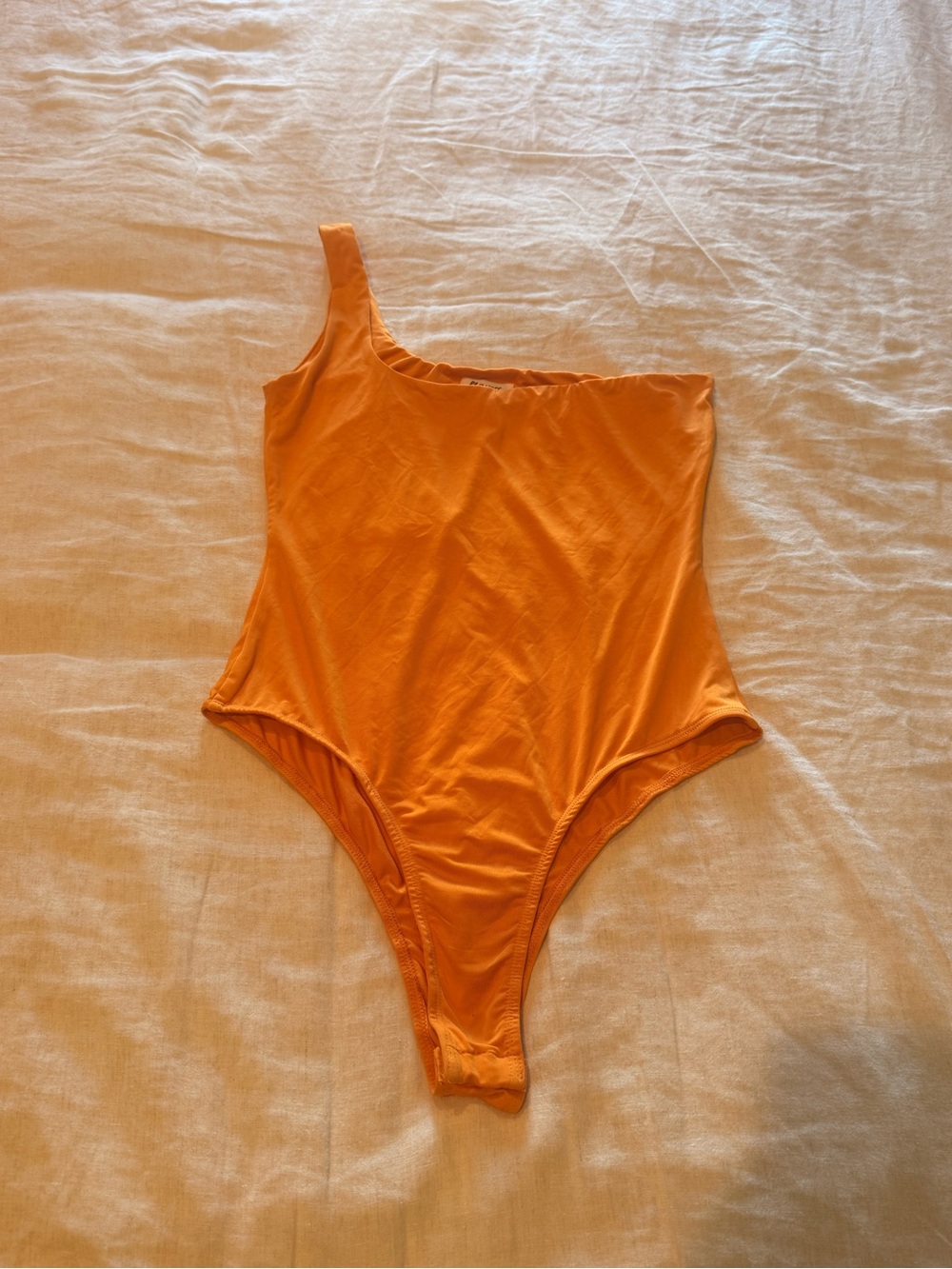 Princess Polly One-Shoulder Orange bodysuit
